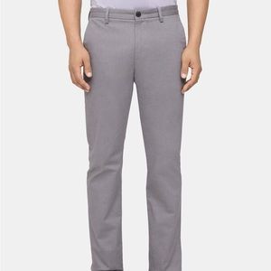 Theory Classic-Fit Pant in Cotton Twill, Grey
